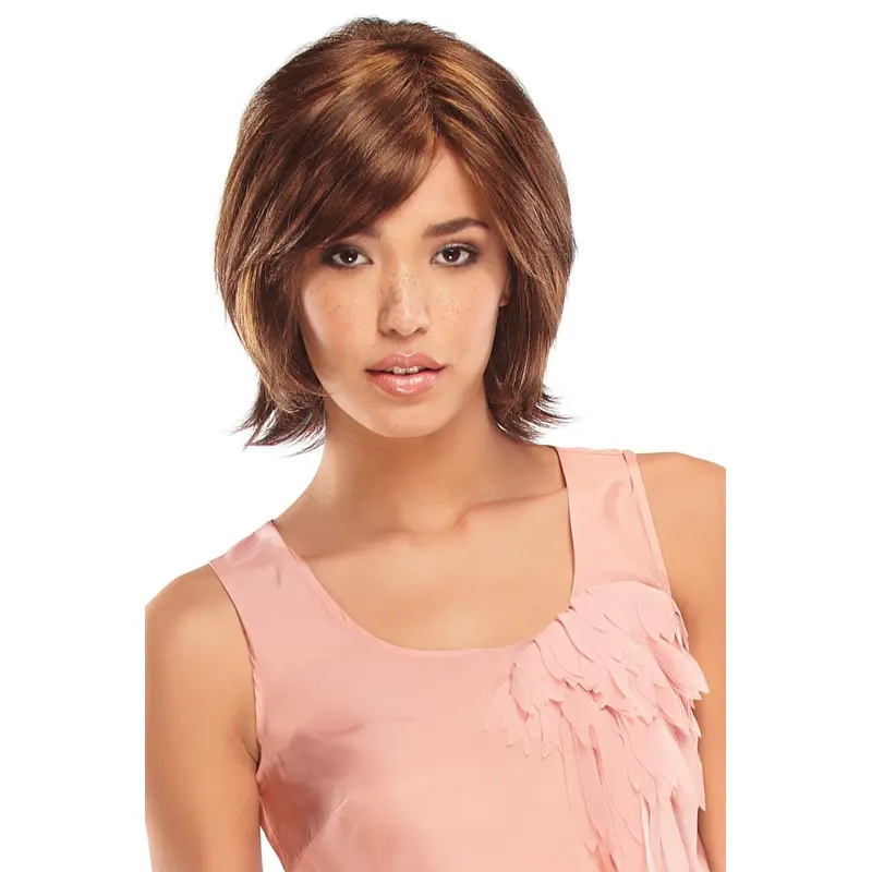 Monofilament Straight Synthetic Comfortable Medium Wigs