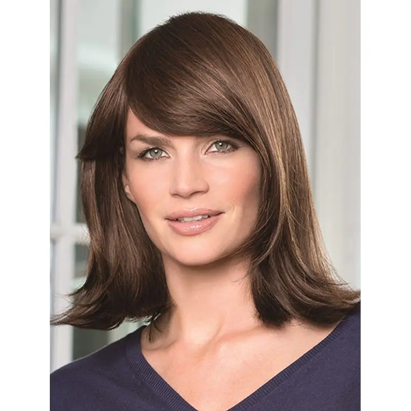 Braw Monofilament Wavy Shoulder Length Remy Human Lace Wigs