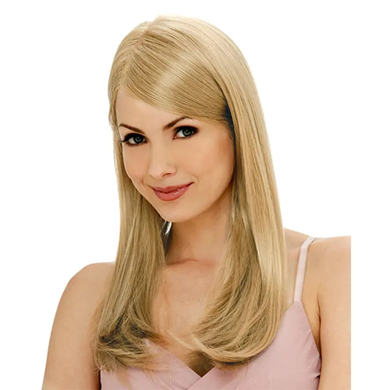 Designed Blonde Monofilament Remy Human Hair Long Wigs