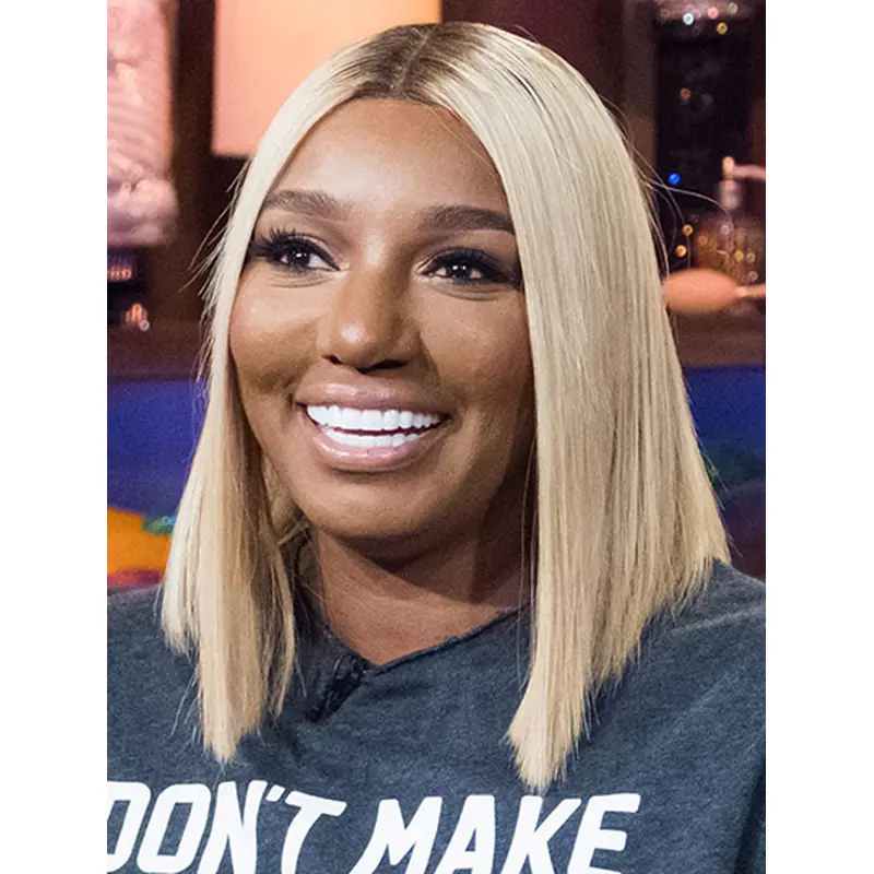 Grey 14" Straight Without Bangs Shoulder Length NeNe Leakes Wigs