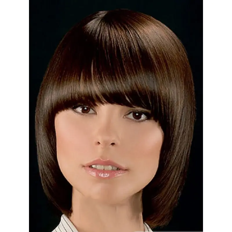 Exquisite Lace Front Straight Chin Length Lace Wigs