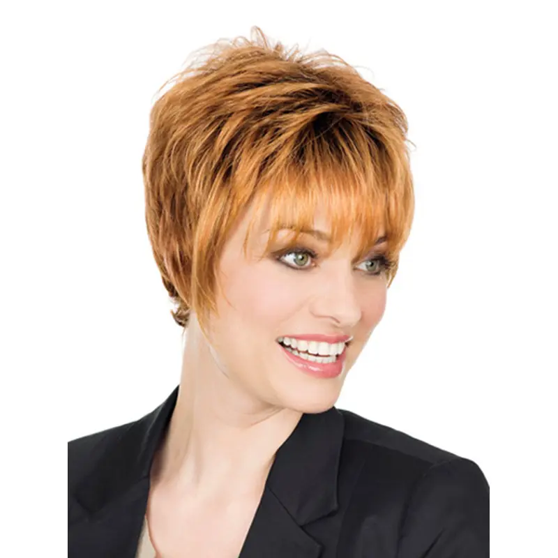 Radiant Blonde Monofilament Short Classic Wigs