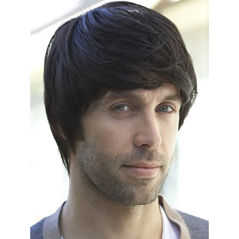Fabulous Straight Hand Tied Short Men Wigs