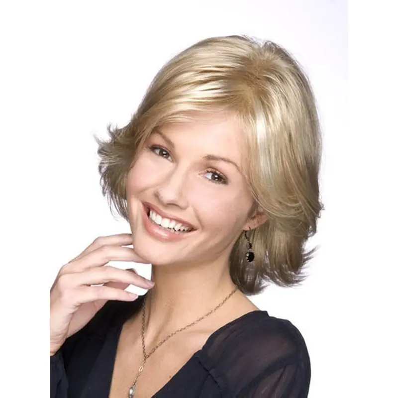Fashion Blonde Wavy Chin Length Classic Wigs