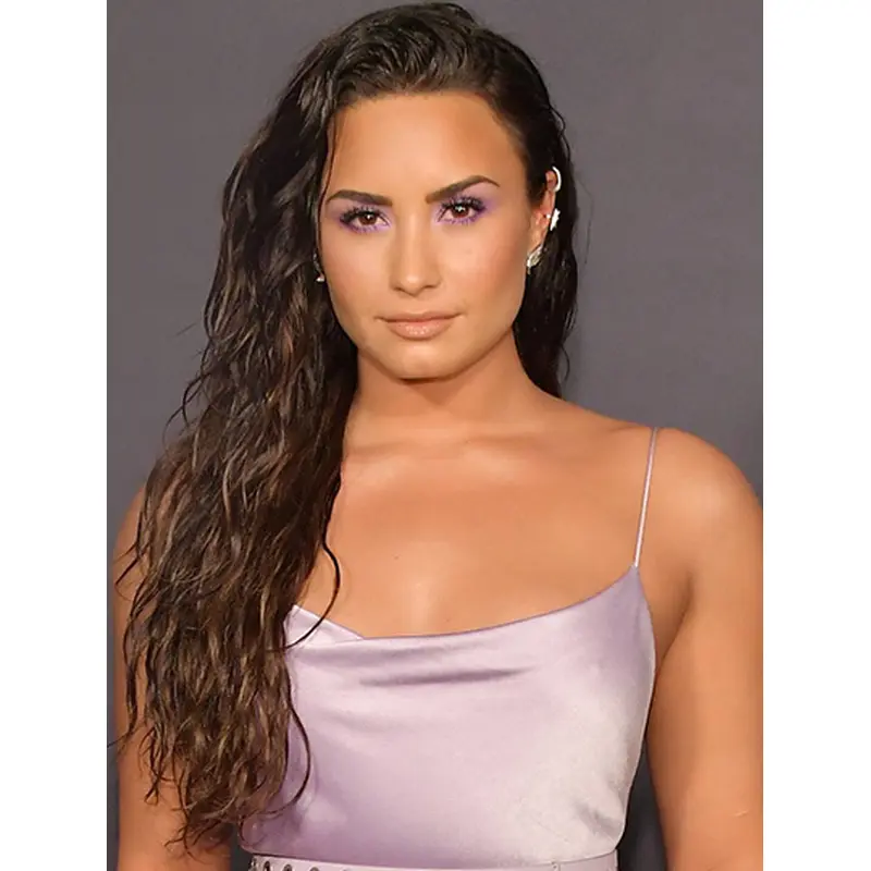 24" Lace Front Long Black to Brown Without Bangs Demi Lovato Wigs
