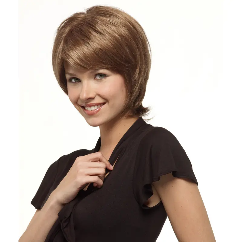 Incredible Brown Straight Short Bob Wigs