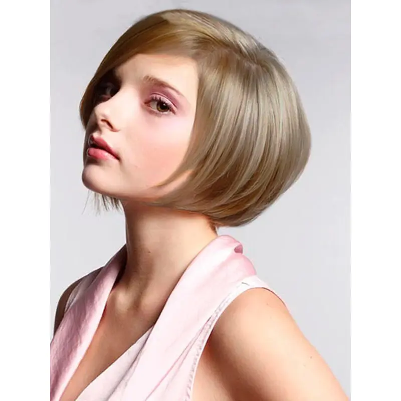 Perfect Blonde Lace Front Chin Length Lace Wigs