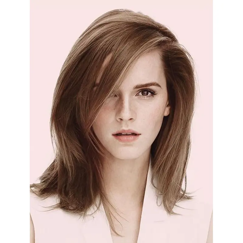 Synthetic Shoulder Length Capless 14" Emma Watson Wigs