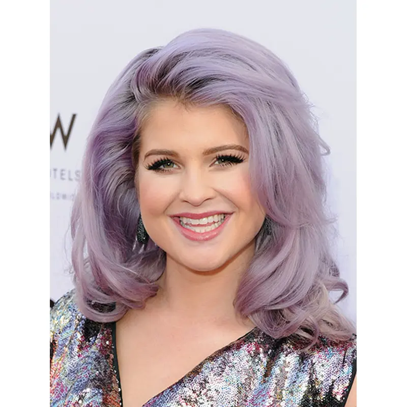 Shoulder Length Lace Front Synthetic Wavy 16" Kelly Osbourne Wigs
