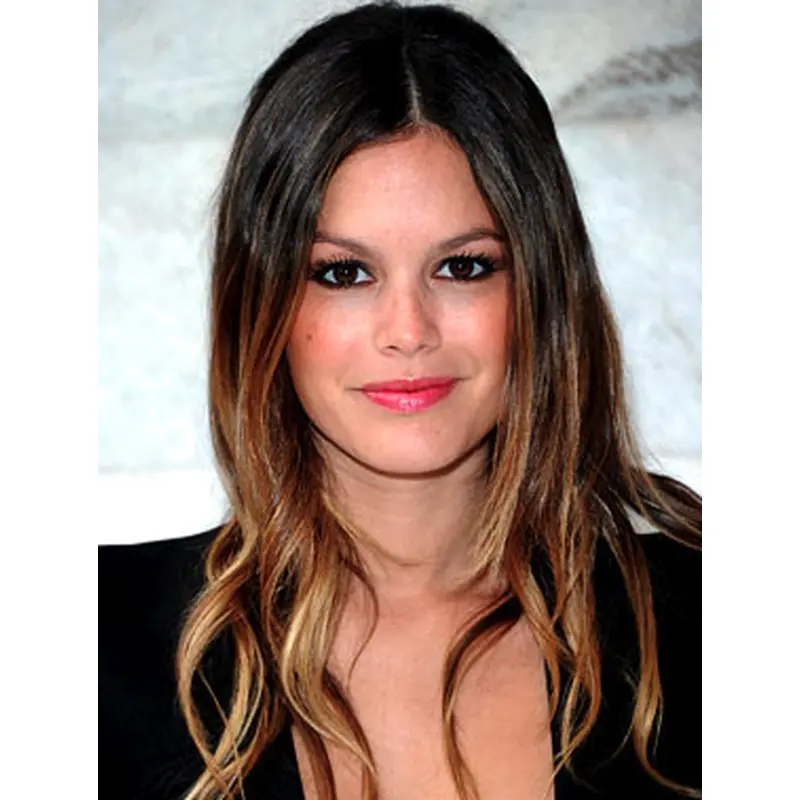 16" Wavy Long Lace Front Ombre Wigs