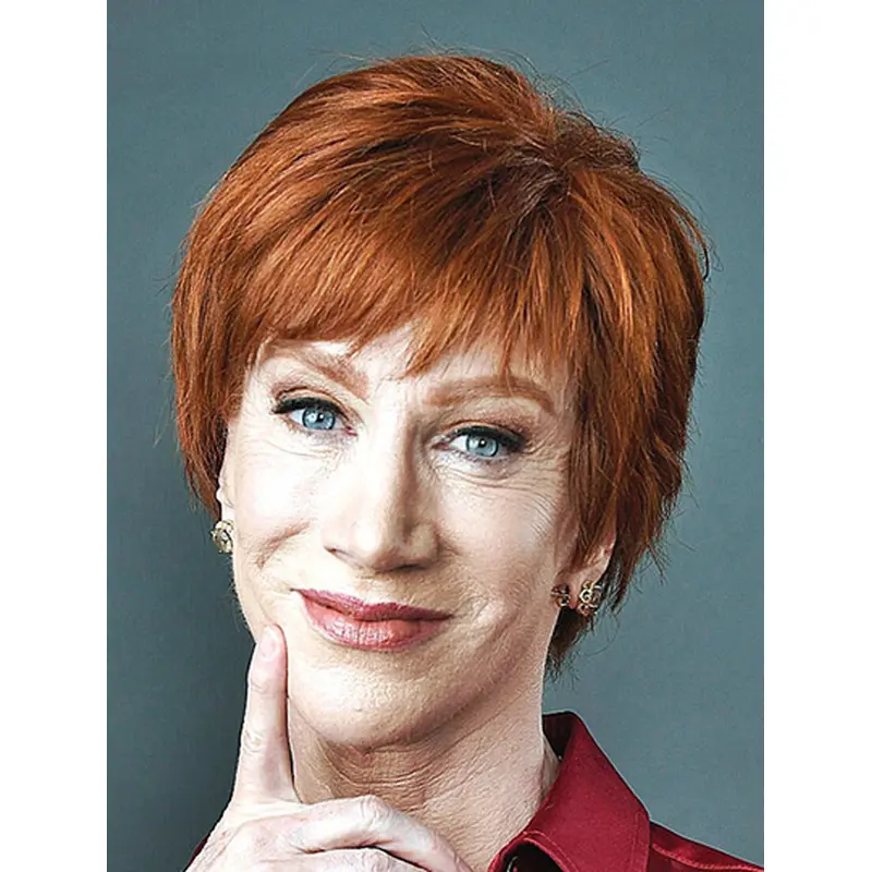 8" Lace Front Short Synthetic Straight Kathy Griffin Wigs