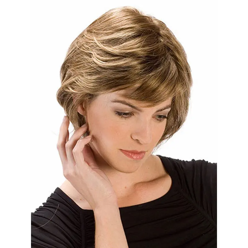 Auburn Wavy Synthetic Nice Medium Wigs