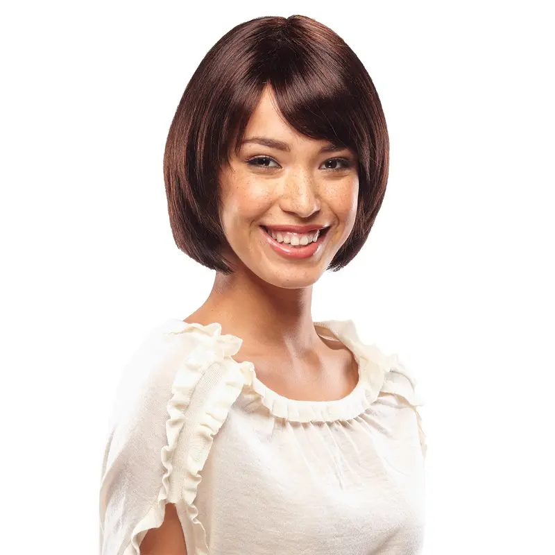 Modern Auburn Straight Short Bob Wigs