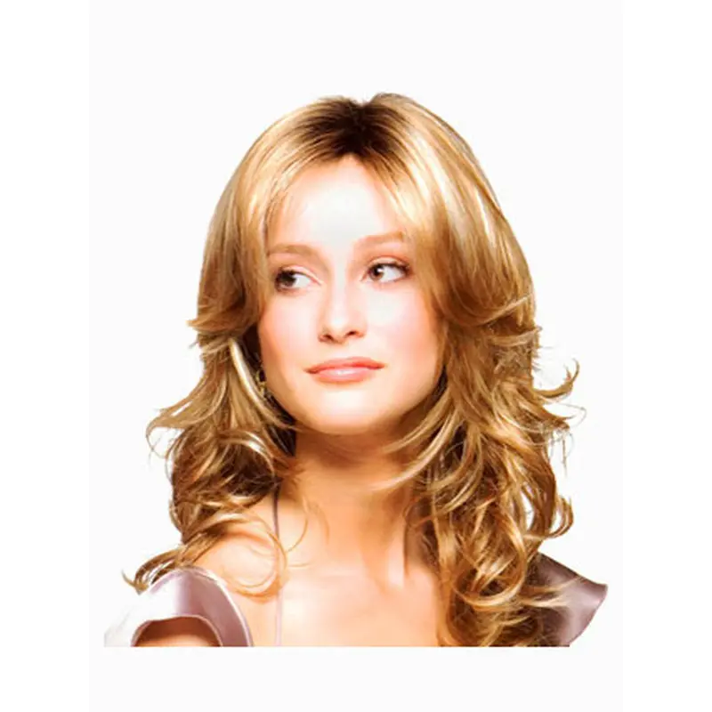 Blonde Wavy Synthetic Good Long Wigs