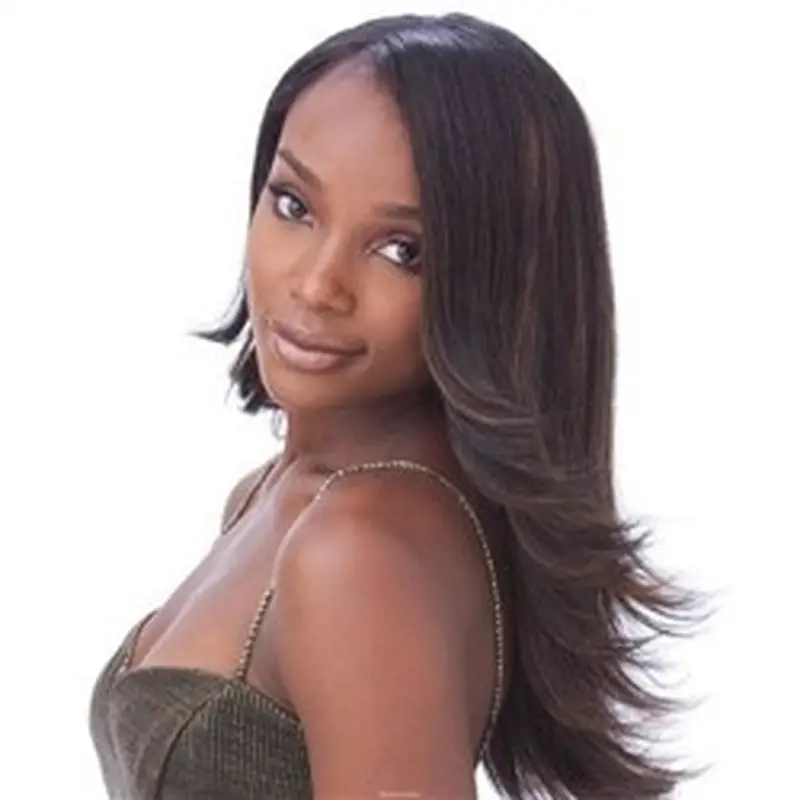 Braw Brown Wavy Long African American Wigs