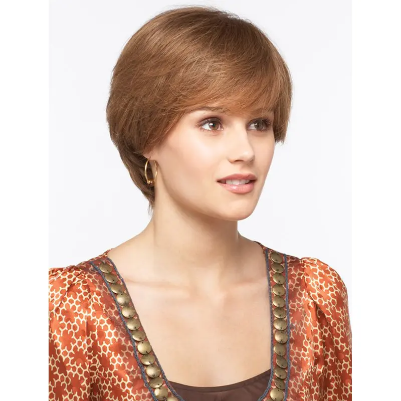Top Monofilament Straight Short Synthetic Wigs