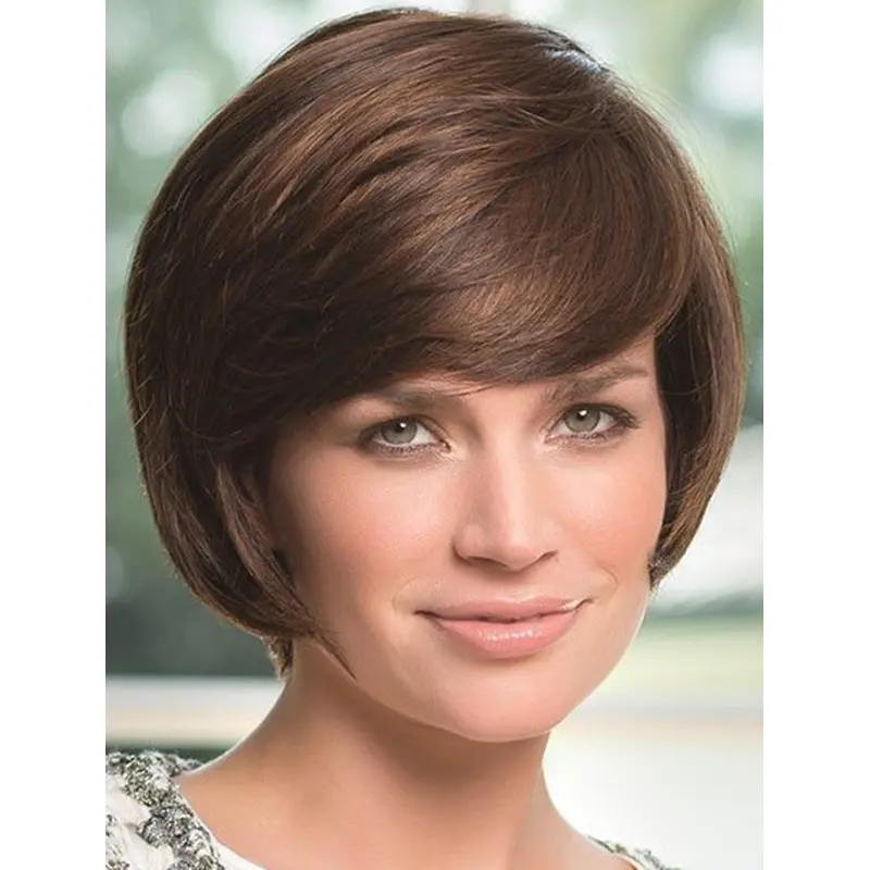 Lace Front Wavy Synthetic No-fuss Medium Wigs