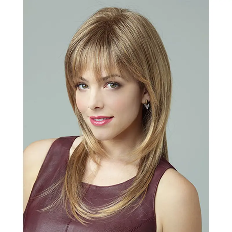 Elegant Synthetic Blonde Straight Long Wigs