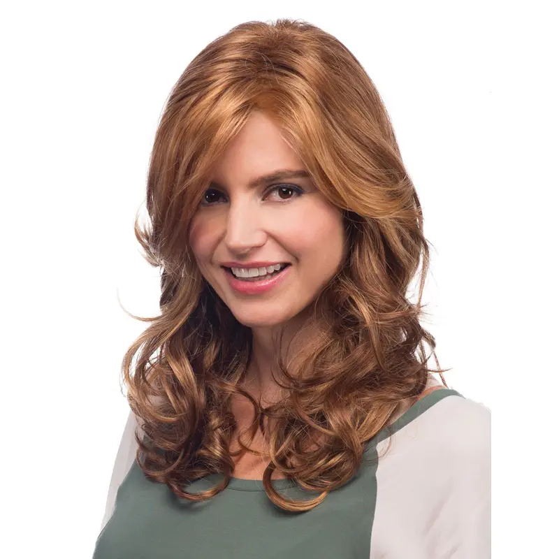 Blonde Wavy Synthetic Preferential Long Wigs