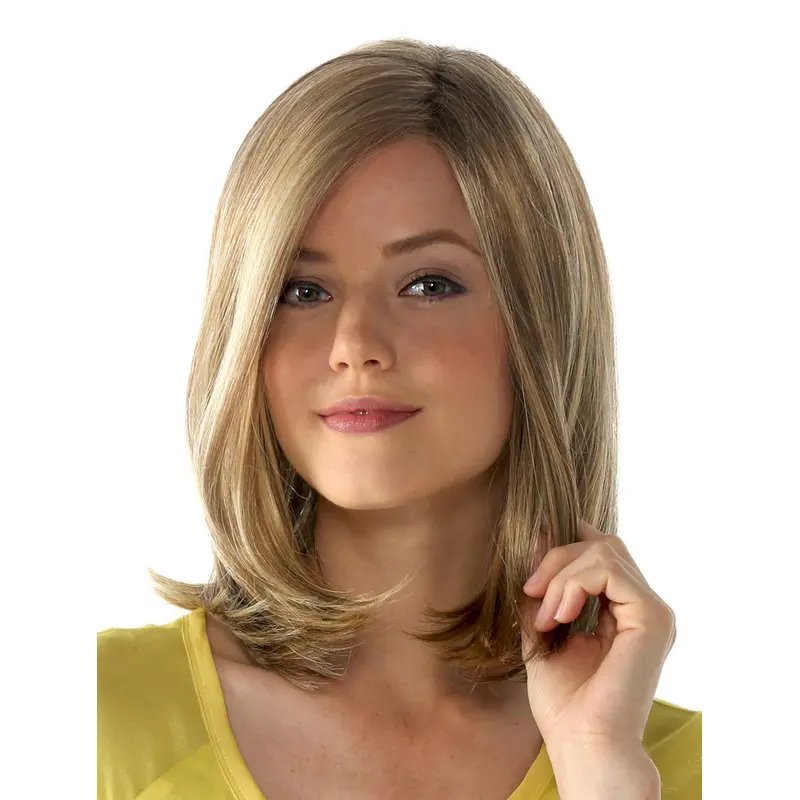 Fantastic Straight Blonde Without Bangs Hot Wigs