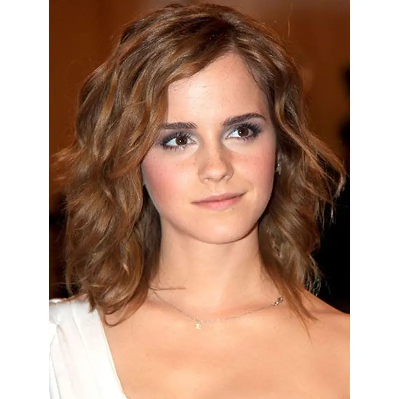 Synthetic Shoulder Length Lace Front 14" Emma Watson Wigs