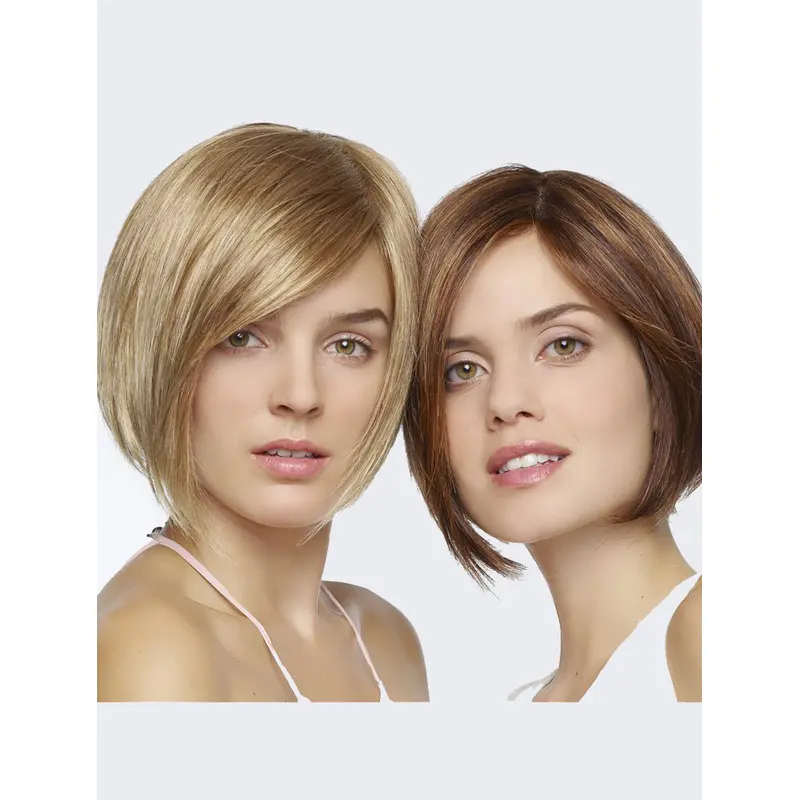 Fashional Blonde Chin Length Straight Bobs Beautiful Wigs