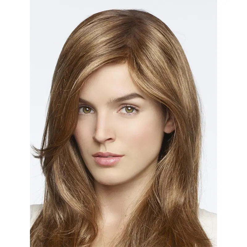 Fashional Blonde Long Straight With Bangs Fantastic Wigs