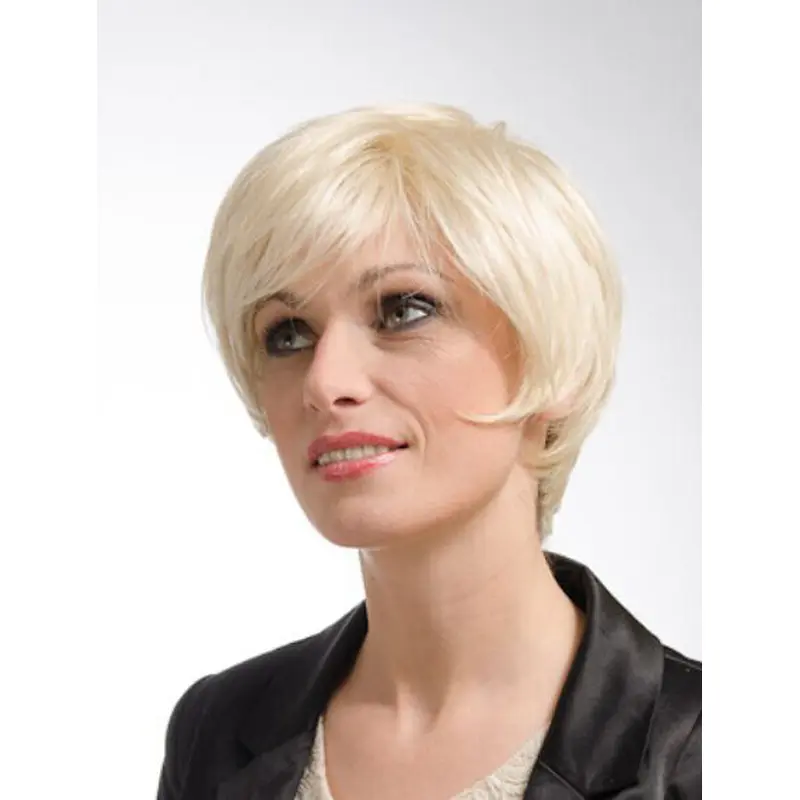 Great Straight Blonde Layered Fantastic Wigs
