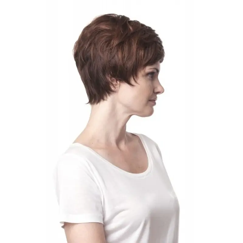 Tempting Auburn Wavy Short Synthetic Wigs