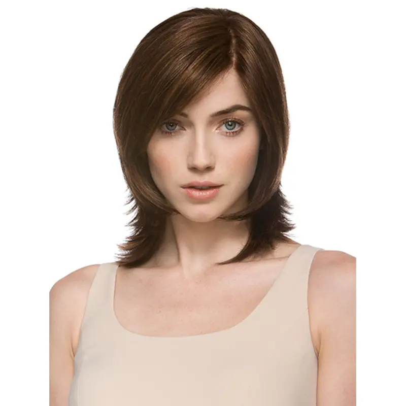 Synthetic Shoulder Length LayeLace Front Graceful Wigs