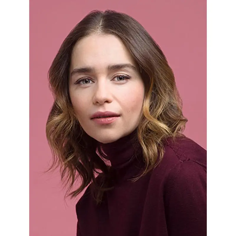 Wavy 14" Shoulder Length Ombre/2 Tone Synthetic Emilia Clarke Wigs