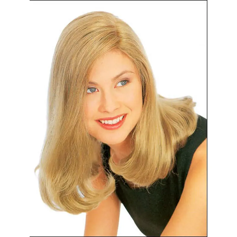 Blonde Straight Synthetic Wholesome Medium Wigs