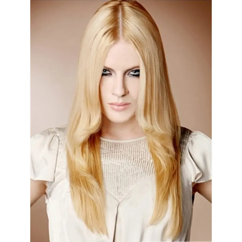 Blonde Straight Synthetic Perfect Long Wigs