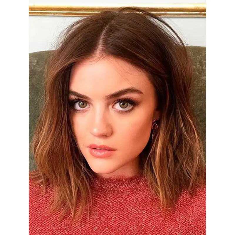 Shoulder Length Lace Front Synthetic Wavy 14" Lucy Hale Wigs