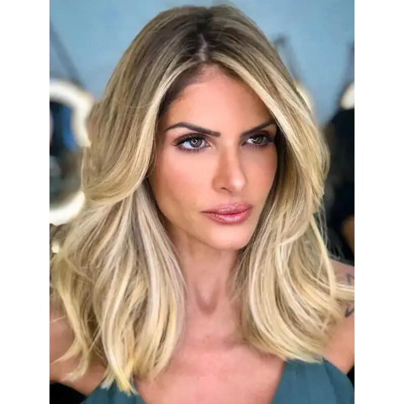 Blonde Lace Wig Wavy Fashion Layered Classic Wigs
