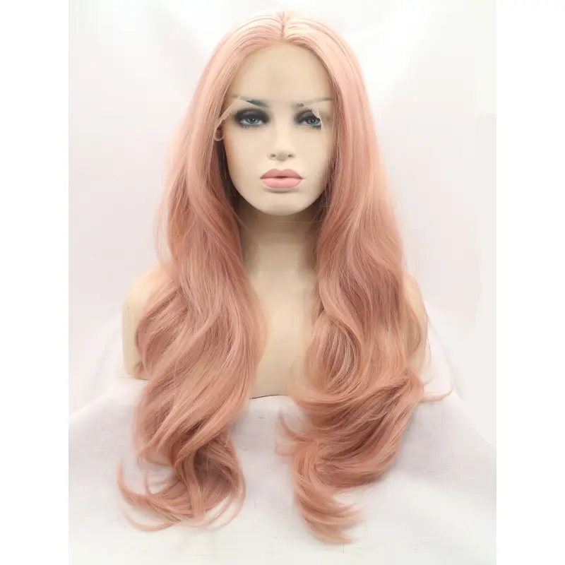 Synthetic Lace Front 26" Wavy Ombre/2 Tone Layered Long Wigs