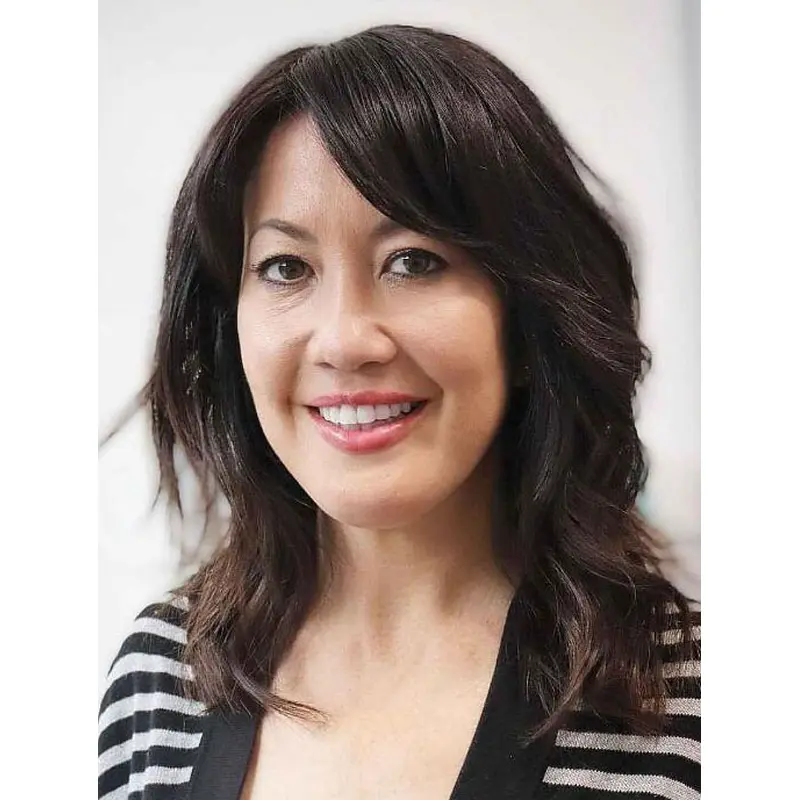 Black Wigs Shoulder Length Wavy Wigs Synthetic Without Bangs Lace Front Wigs