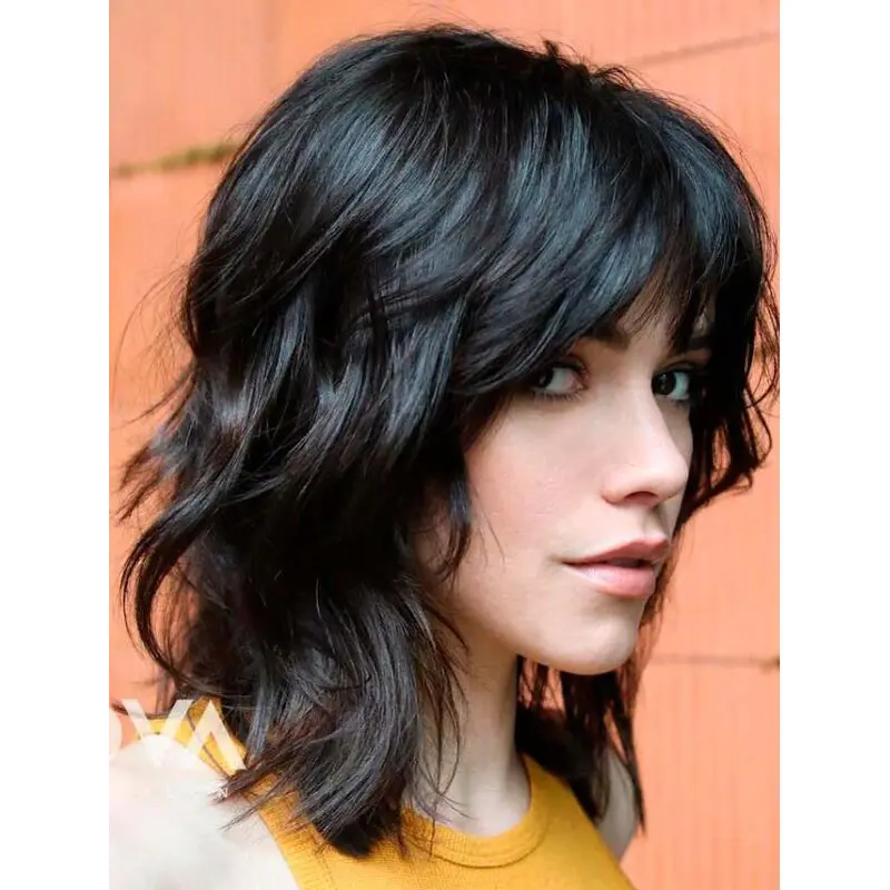 Black Wigs Synthetic Lace Front Wigs Wavy Online Wigs