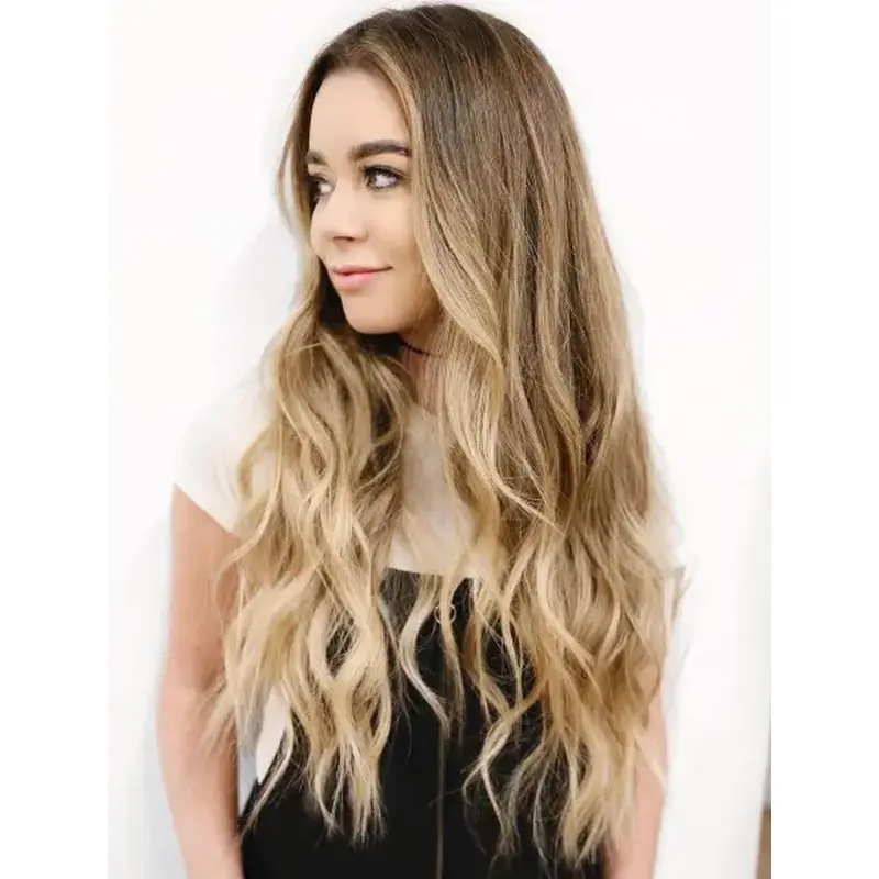 Long Layers Hair Wig Gorgeous Synthetic Lace Wig Blonde Wavy Long Wigs