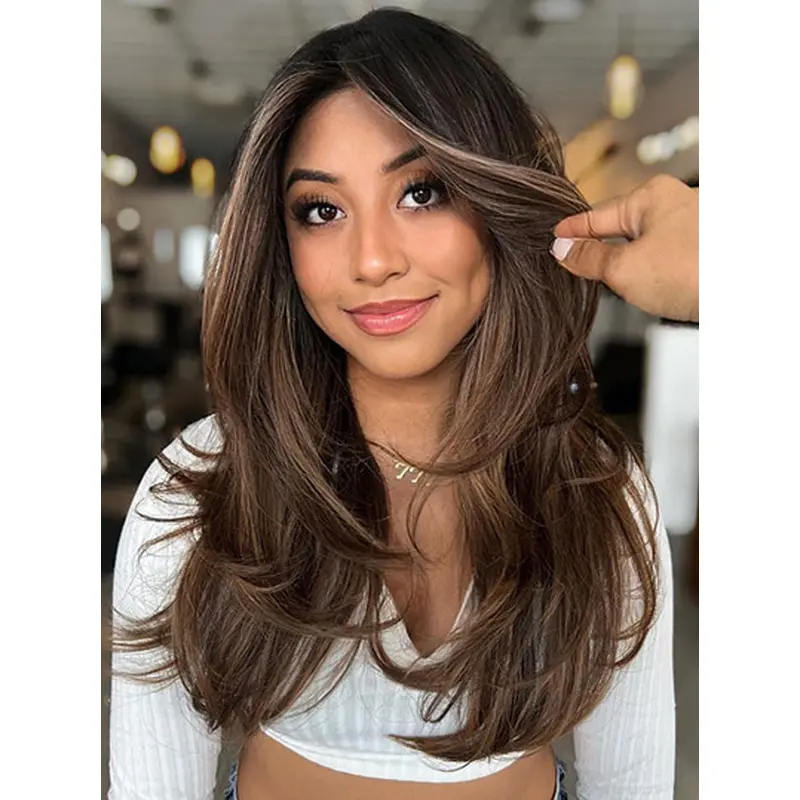 Wavy 18" Synthetic Long Wigs Layered