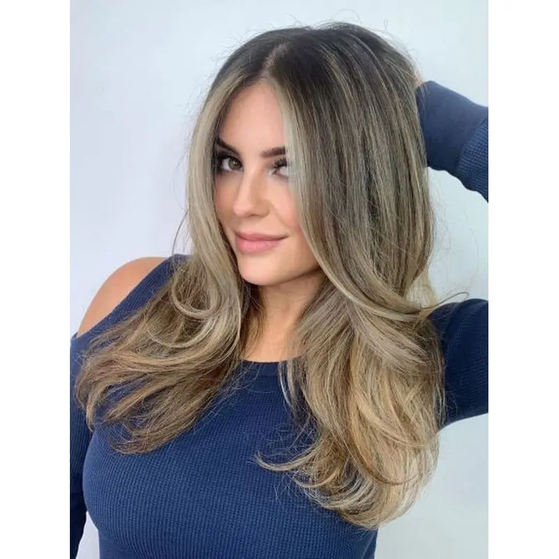 Layered Synthetic Monofilament 16" Wig Long Hair