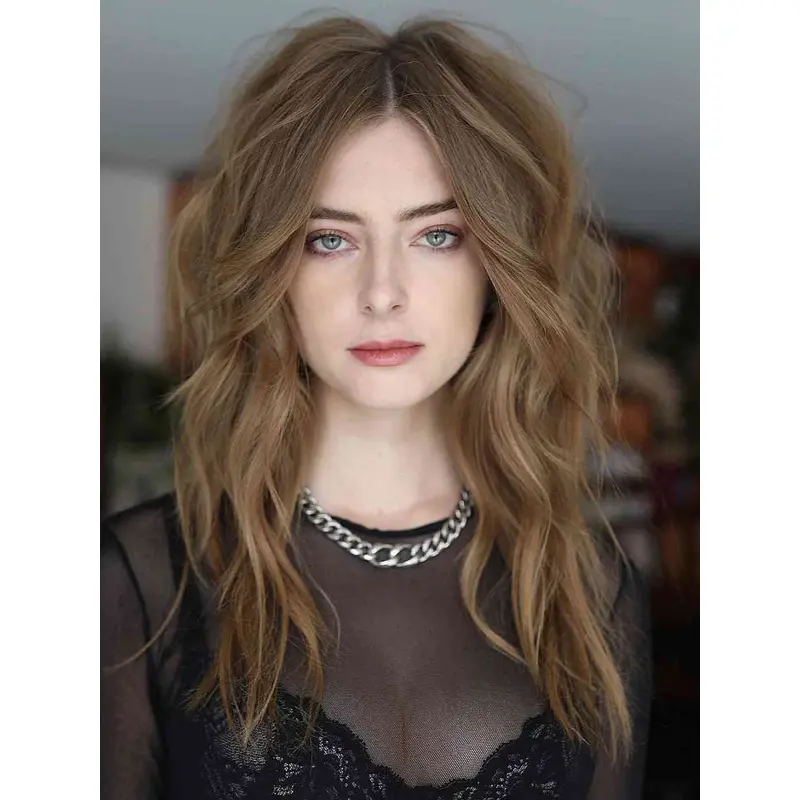 Long Brown Wig 16" Brown Lace Front Wigs