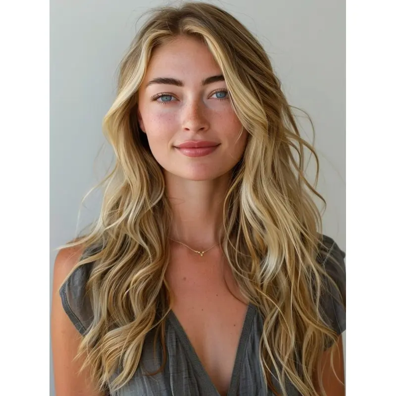 Really Long Wig Wavy Monofilament layered 20" Wigs
