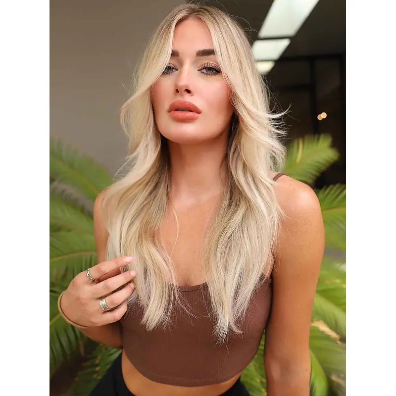 Monofilament Layered 18" Long Blonde Wigs For Sale
