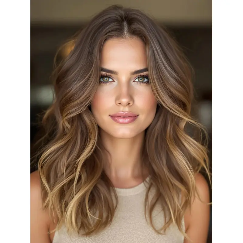 Long Lace Front Wigs Synthetic 16" Ombre/2 tone Layered Wigs