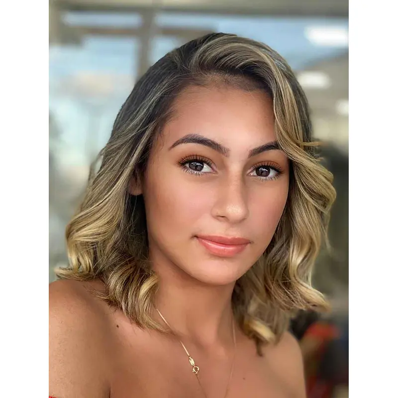 Synthetic Wigs Wavy Without Bangs Wigs Lace Front Blonde Wigs