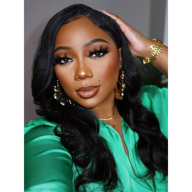 African American Human Hair Afro Wigs Layered Monofilament 18" Wigs