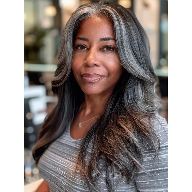 Wigs For Small Heads African American Wavy Ombre/2 Tone Layered Wigs