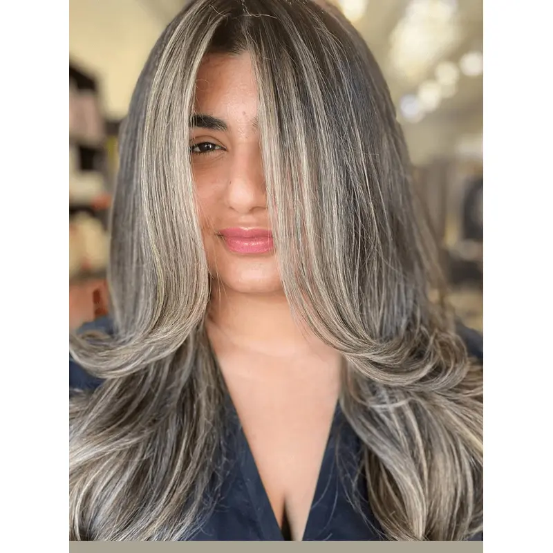 Wavy 18" Remy Human Hair Long Wigs