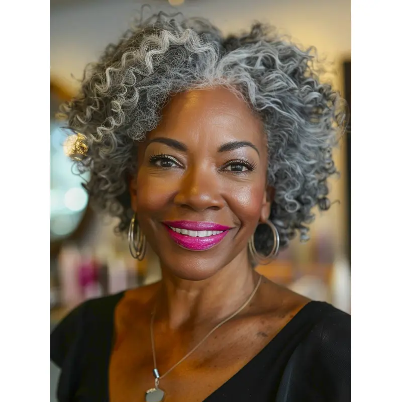African American Gray Wigs Bobs Short Kinky Wigs